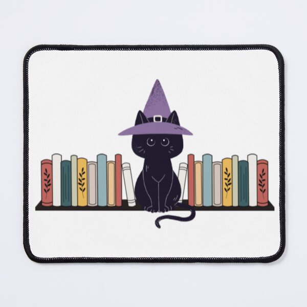 Item preview, Black Cat on Bookshelf designed and sold by radiantdark.