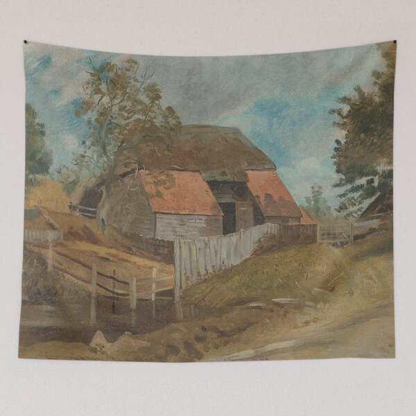 Item preview, Vintage Barn painting designed and sold by tomorrowsart.