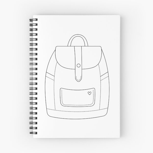 Item preview, Cute black line backpack designed and sold by OM-lova.