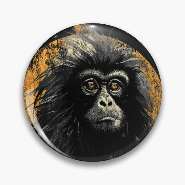 Item preview, A Hoolock Gibbon - Street Art Vintage Distressed Wildlife designed and sold by GVRDesign.