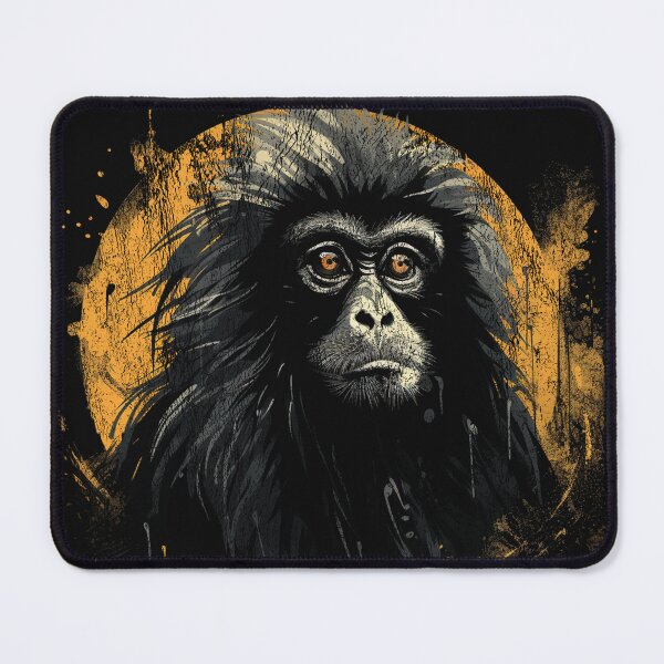 Item preview, A Hoolock Gibbon - Street Art Vintage Distressed Wildlife designed and sold by GVRDesign.