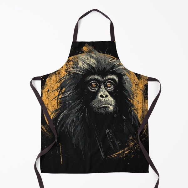 Item preview, A Hoolock Gibbon - Street Art Vintage Distressed Wildlife designed and sold by GVRDesign.