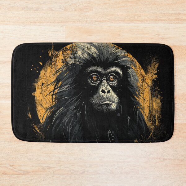 Item preview, A Hoolock Gibbon - Street Art Vintage Distressed Wildlife designed and sold by GVRDesign.