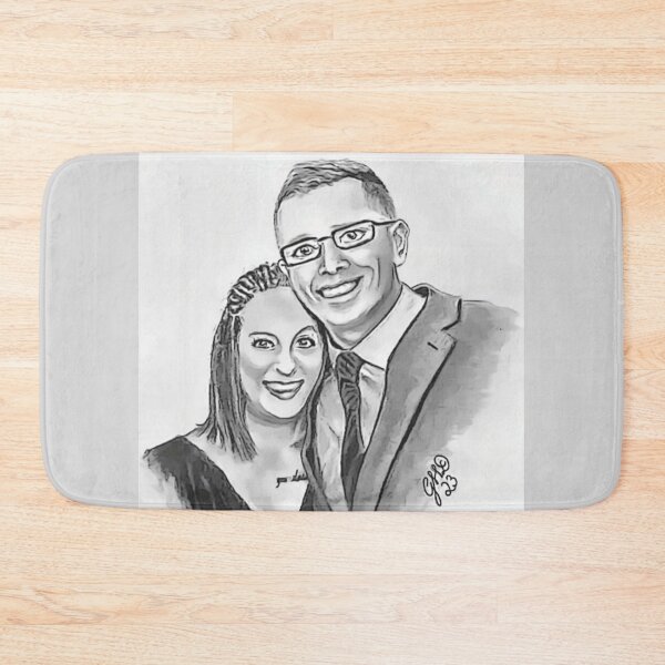 Item preview, Custom Portrait Drawing Young Couple  designed and sold by gleefulme.