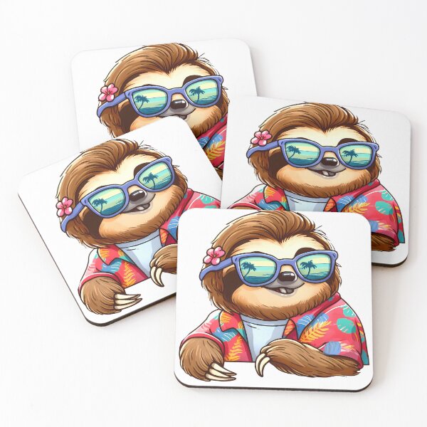 Item preview, Hawaiian Sloth Pack - Funny Hawaiian Shirt Sloth Bundle Sloth In A Hawaii Tee designed and sold by Beanster-nl.