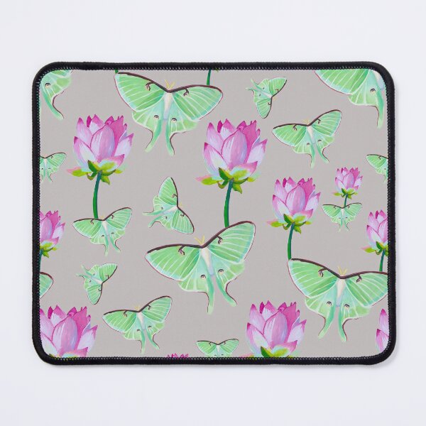 Item preview, Light Puce Luna Moth and Lotus Flower designed and sold by Chisha Paszczyk.