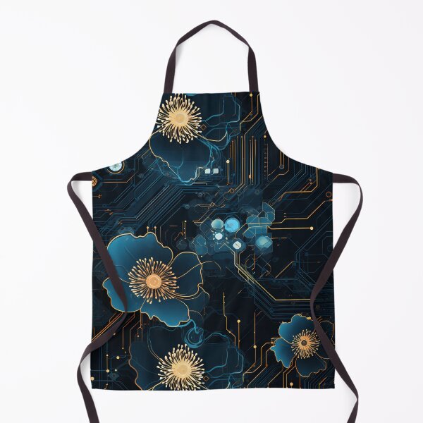 Item preview, Cyberpunk Flowers and Circuitry Pattern designed and sold by SchorlCraft.