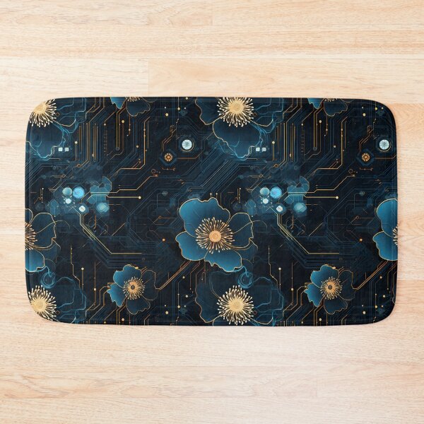 Item preview, Cyberpunk Flowers and Circuitry Pattern designed and sold by SchorlCraft.