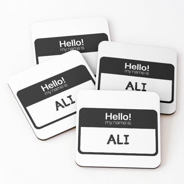 Item preview, Hello My Name is Ali designed and sold by Custom-Print.