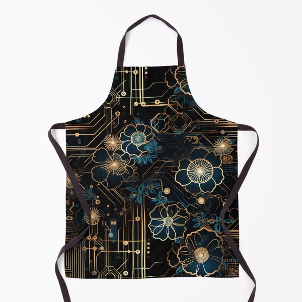 Item preview, Cyberpunk Flowers and Circuitry Pattern designed and sold by SchorlCraft.