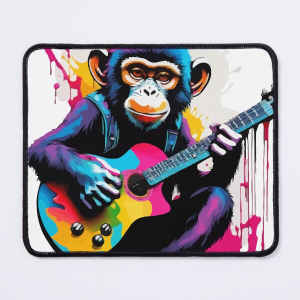 Item preview, Melodic Monkey Magic: Strumming the Rainbow designed and sold by javaoverride.