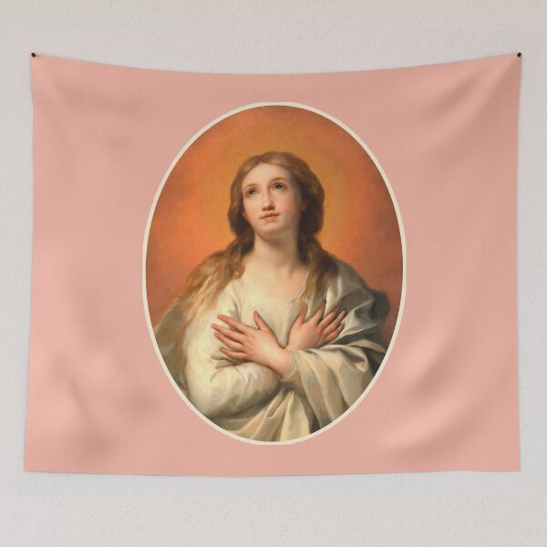 Item preview, The Immaculate Conception, by Anton Raphael Mengs. Oval version. High definition. designed and sold by MINDTHECHERRY.