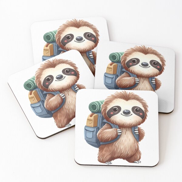 Item preview, Sloth Hiking Club - Funny Sloth Hiking Team Stickers Cute Sloths Bundle designed and sold by Beanster-nl.