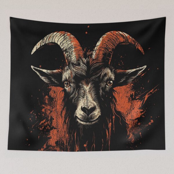 Item preview, A Rove Goat - Street Art Vintage Distressed Animal designed and sold by GVRDesign.