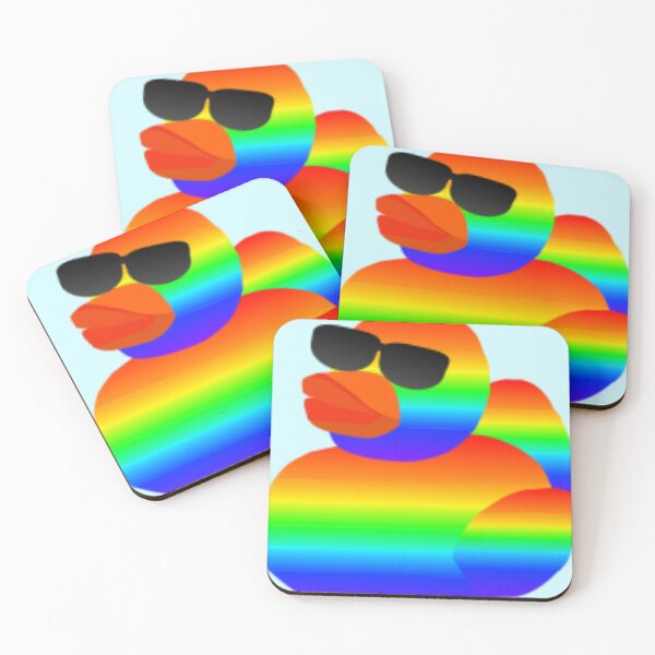 Item preview, Cool Rainbow Duck designed and sold by GooglyEyes-.
