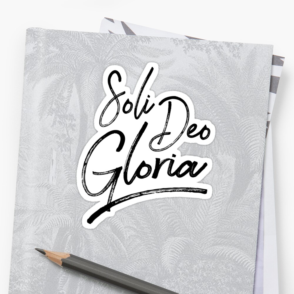 soli deo gloria tshirt