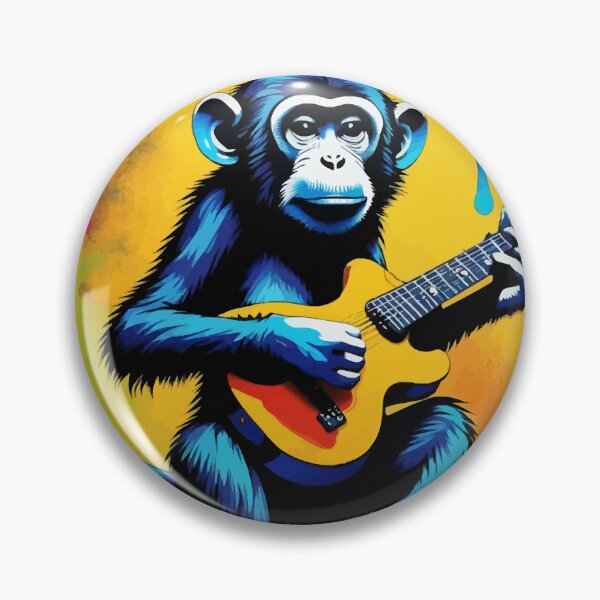 Item preview, Blue Melody: The Guitar-Strumming Monkey's Serenade designed and sold by javaoverride.