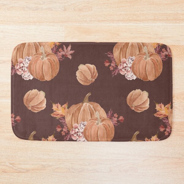 Item preview, Watercolor Pumpkins with sweet botanical floral accents designed and sold by FrshPaprieStdio.