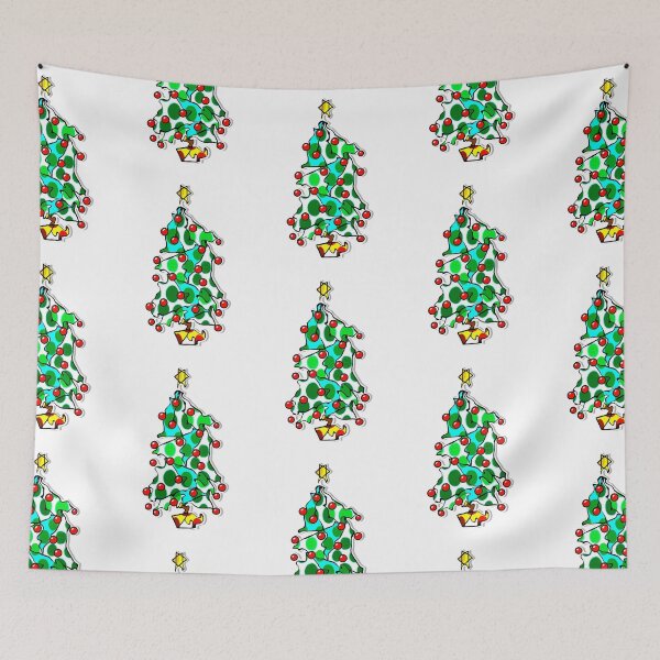 Item preview, "Go With The Flow Christmas Tree" | Clear Background designed and sold by LiseHoltArt.
