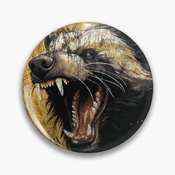 Item preview, Angry Honey Badger - Street Art Vintage Distressed Wildlife designed and sold by GVRDesign.