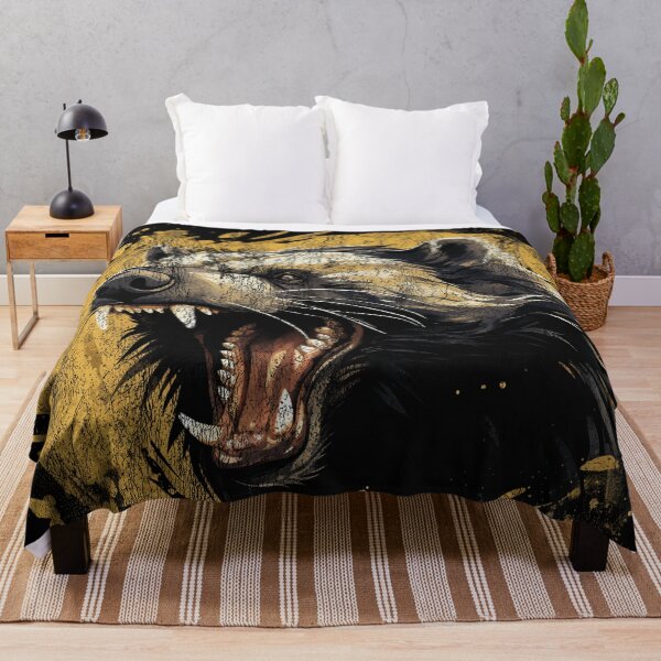 Item preview, Angry Honey Badger - Street Art Vintage Distressed Wildlife designed and sold by GVRDesign.