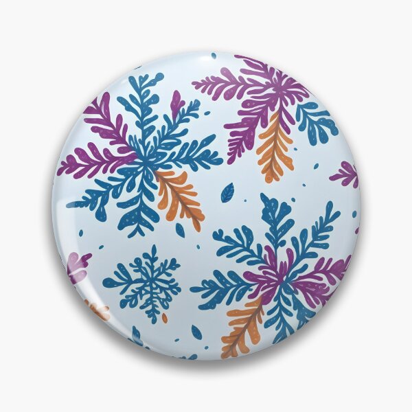 Aperçu de l'œuvre Modèle de flocons de neige aquarelle coloré créée et vendue par Patternliss.