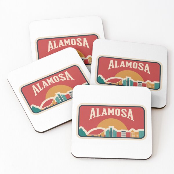 Item preview, Alamosa, Colorado | City Drawing Minimalist Sunset Style designed and sold by CircinusStore.