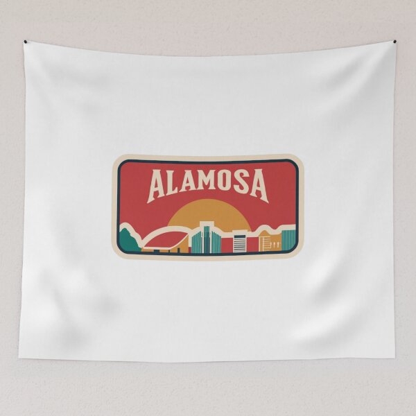 Item preview, Alamosa, Colorado | City Drawing Minimalist Sunset Style designed and sold by CircinusStore.
