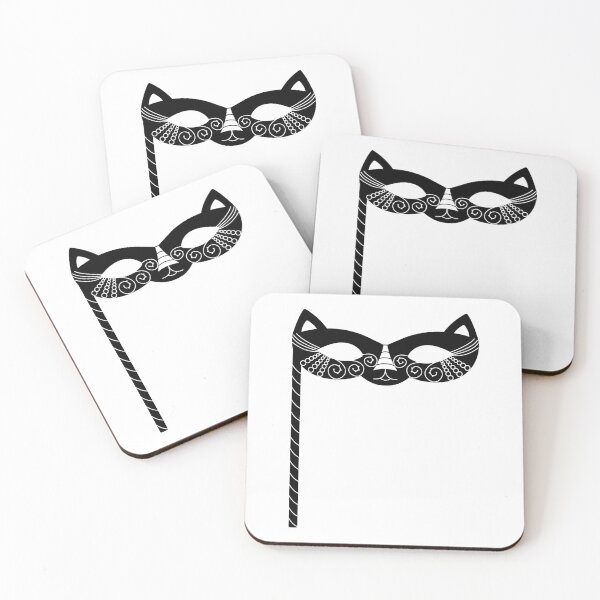 Item preview, Cat masquerade mask with stick designed and sold by OM-lova.