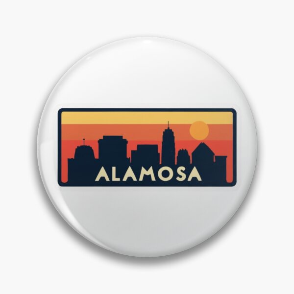 Item preview, Alamosa, Colorado | City Drawing Sunset Style designed and sold by CircinusStore.
