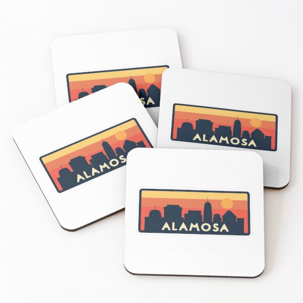 Item preview, Alamosa, Colorado | City Drawing Sunset Style designed and sold by CircinusStore.