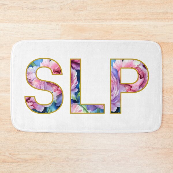 Item preview, SLP, Speech Language Pathology/Floral Watercolor Pattern designed and sold by MahsaWatercolor.
