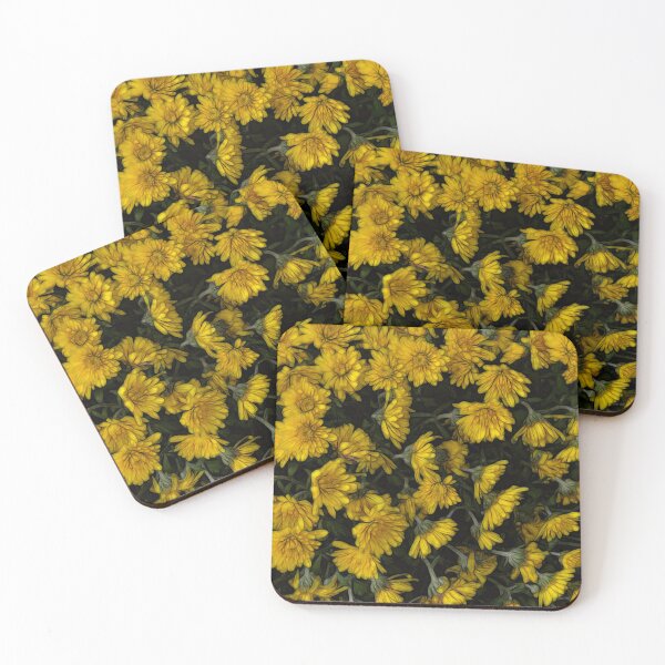 Item preview, Yellow Mums Walk designed and sold by bloomingvine.