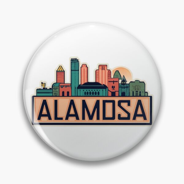 Item preview, Alamosa, Colorado | City Drawing With Sunset designed and sold by CircinusStore.