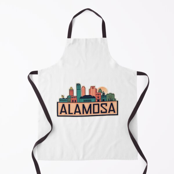 Item preview, Alamosa, Colorado | City Drawing With Sunset designed and sold by CircinusStore.