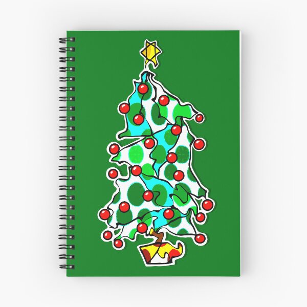 Item preview, "Go With The Flow Christmas Tree" | Green Background designed and sold by LiseHoltArt.