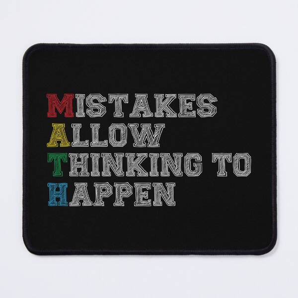 Item preview, Mistakes Allow Thinking To Happen Math designed and sold by TRIO-STORE.