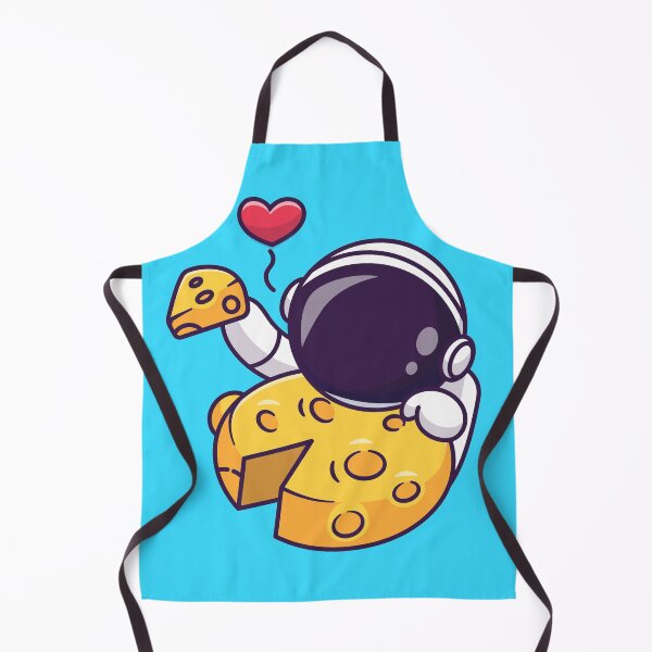 Item preview, Cute Astronaut Eating Cheese on the Moon Cartoon Vector Icon Illustration designed and sold by hjian8219.
