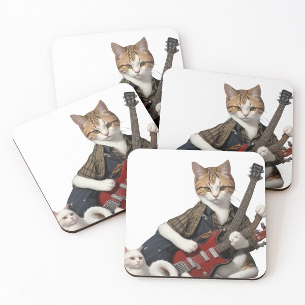 Item preview, Illustration The Guitarist Cat designed and sold by Philaccess072.
