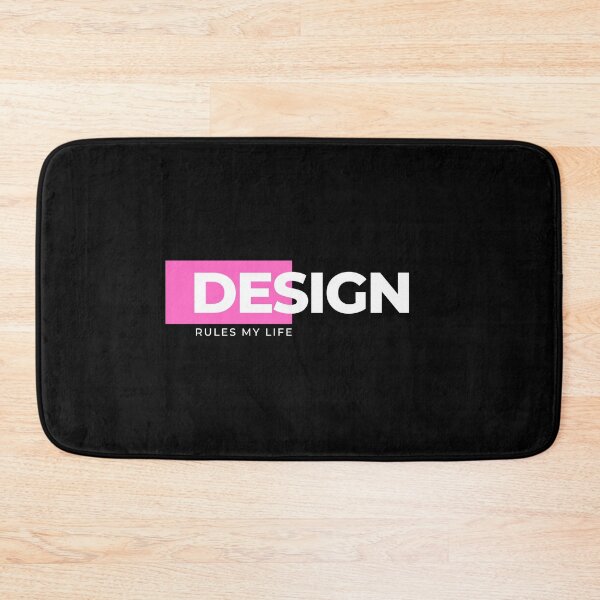 Item preview, DESIGN RULES MY LIFE | Hot Pink designed and sold by MyThemesDesign.