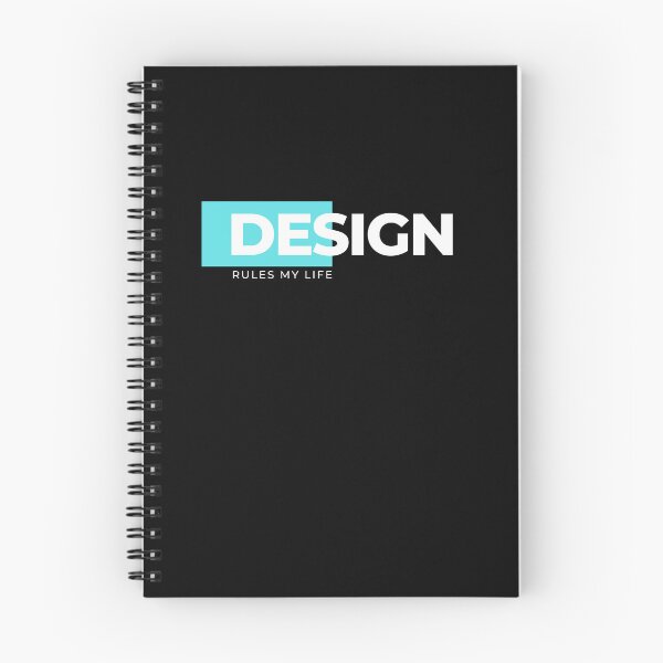 Item preview, DESIGN RULES MY LIFE | Black and Teal designed and sold by MyThemesDesign.