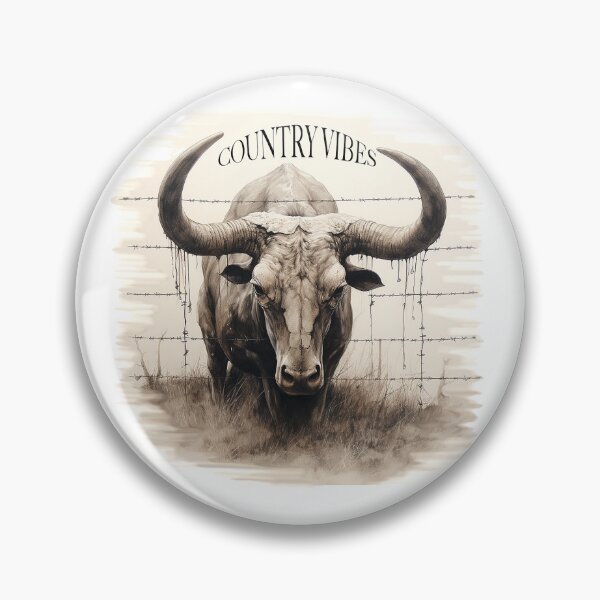 Item preview, big horn steer designed and sold by Littleprintlab.