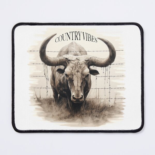 Item preview, big horn steer designed and sold by Littleprintlab.