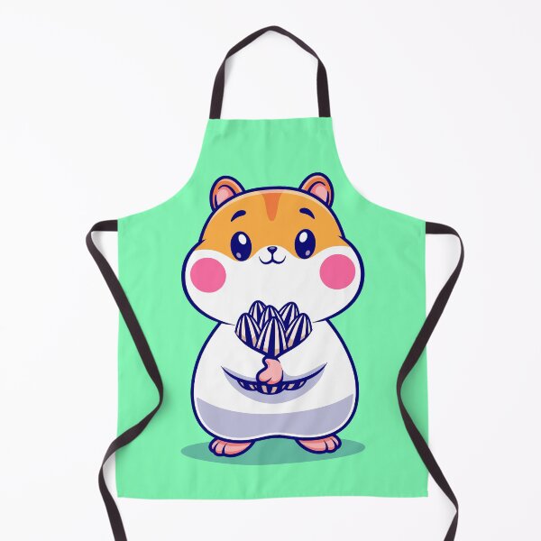 Item preview,  Cute Hamster Holding Sunflower Seed Cartoon Vector Icon Illustration designed and sold by hjian8219.