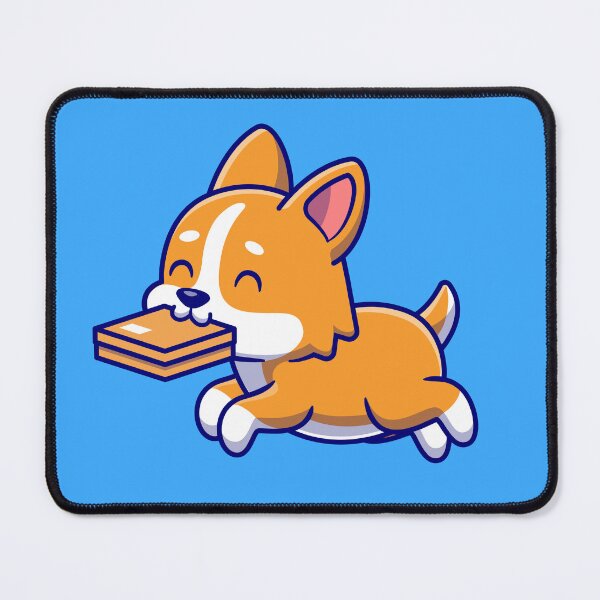 Item preview, Cute Corgi Dog Delivery Box Package Cartoon Vector Icon Illustration designed and sold by hjian8219.