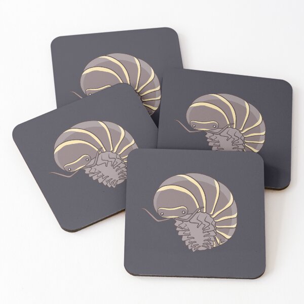 Item preview, Yellow Zebra Isopod Or Zebra Pillbug - Armadillidium Maculatum designed and sold by anacecilia.