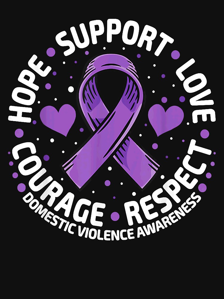 Stop Violence End Silence Domestic Violence Support T-Shirt