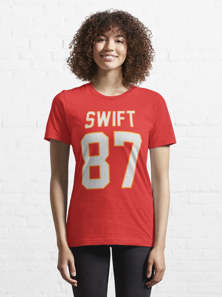 Taylor Swift & Travis Kelce Jersey - Kansas City Chiefs - Swiftie Gear |  Essential T-Shirt