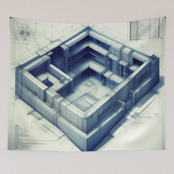 Item preview, Blueprints for doomsday bunker  designed and sold by Roxburylane.