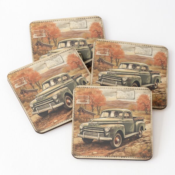 Item preview, Autumn Halloween Farm Vintage Stamp  designed and sold by DigitalChickHub.